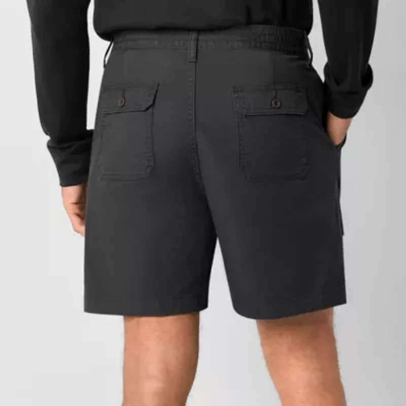 St. John's Bay Canvas Hiking Mens 7" Cargo Short