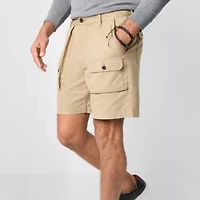 St. John's Bay Canvas Hiking Mens 7" Cargo Short