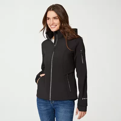 Free Country Womens Water Resistant Easy-on + Easy-off Lightweight Softshell Jacket
