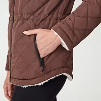 Free Country Womens Hooded Reversible Midweight Quilted Jacket