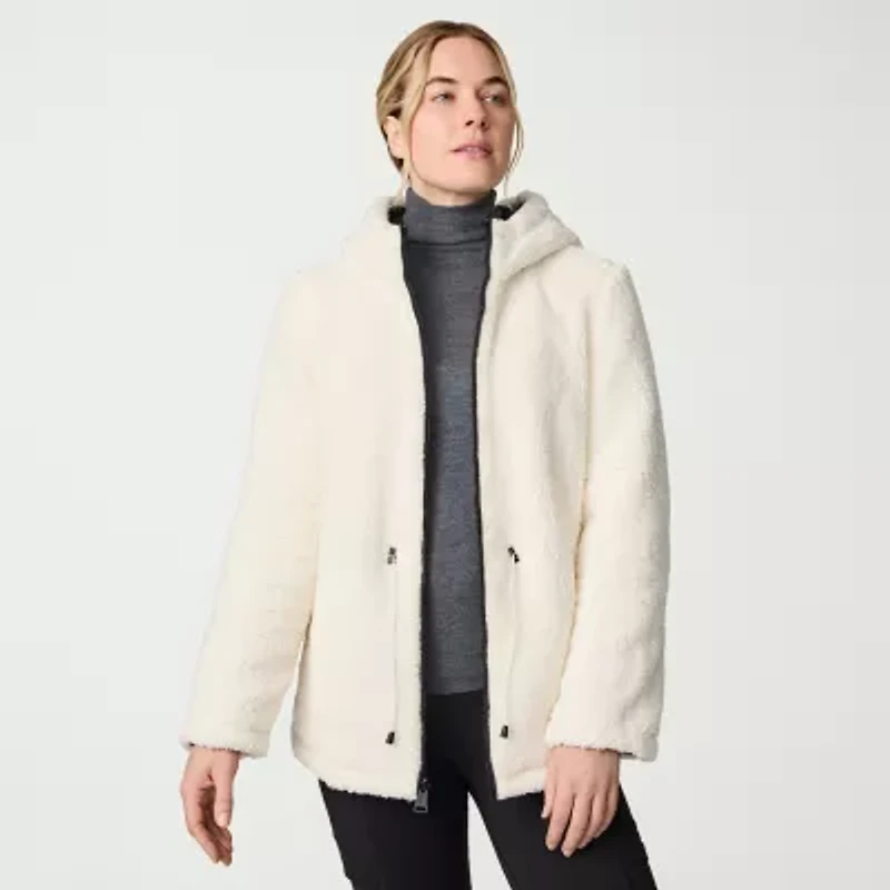 Free Country Womens Hooded Reversible Midweight Quilted Jacket