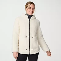 Free Country Womens Hooded Reversible Midweight Quilted Jacket