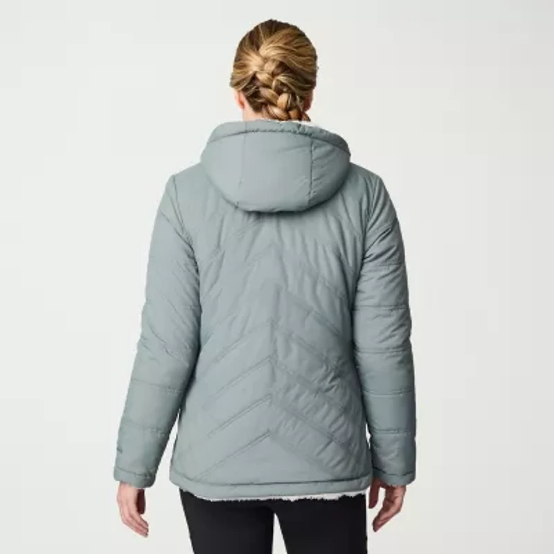Free Country Womens Hooded Reversible Midweight Quilted Jacket