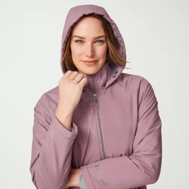 Free Country Womens Hooded Water Resistant Midweight Windbreaker