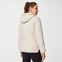 Free Country Womens Hooded Reversible Midweight Quilted Jacket