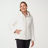 Free Country Womens Hooded Reversible Midweight Quilted Jacket