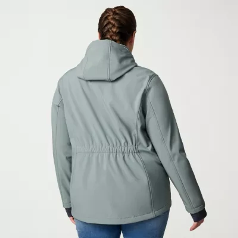 Free Country Womens Plus Water Resistant Midweight Softshell Jacket