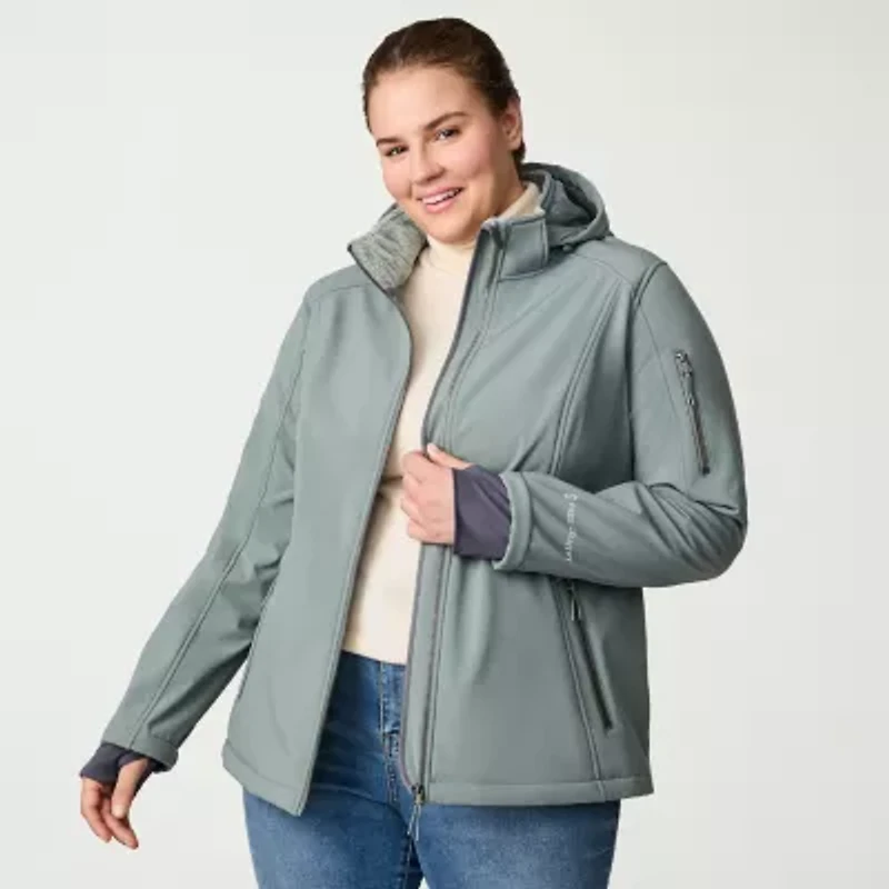 Free Country Womens Plus Water Resistant Midweight Softshell Jacket