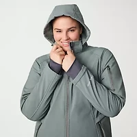 Free Country Womens Plus Water Resistant Midweight Softshell Jacket