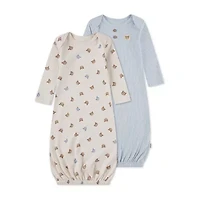 Huggies Baby Boys Crew Neck Long Sleeve 2-pc. Nightgown