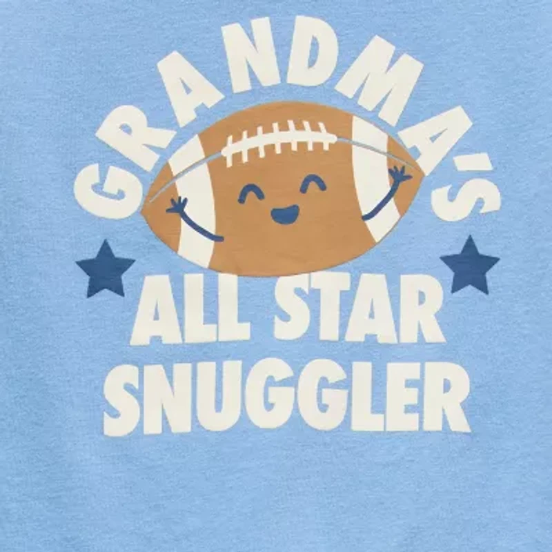 Okie Dokie Baby Boys Round Neck Long Sleeve Regular Fit Graphic T-Shirt