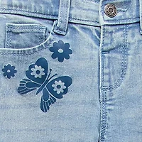 Okie Dokie Toddler & Little Girls Adjustable Waist Flare Leg Jean
