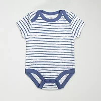Baby Essentials Boys Crew Neck Short Sleeve 3-pc. Bodysuit