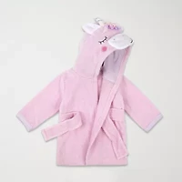Baby Essentials Hooded Unicorn Baby Girls Knee Length Long Sleeve Robe