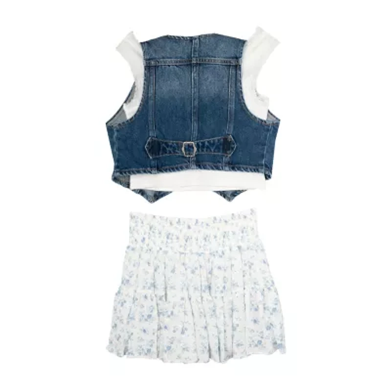 Rare Editions Big Kid Girls 3-pc. Skort Set