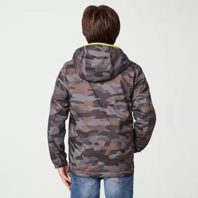Free Country Little & Big Kid Boys Fleece Water Resistant Lightweight Windbreaker