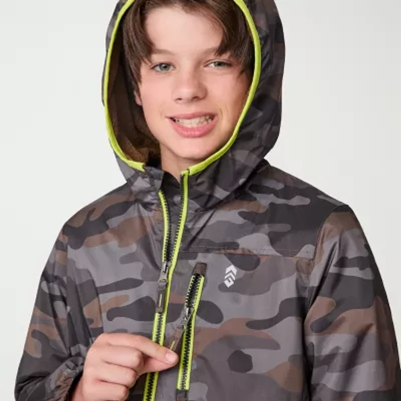 Free Country Little & Big Kid Boys Fleece Water Resistant Lightweight Windbreaker