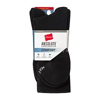 Hanes® Men's Ultimate Absolute Comfort, 3+1 Bonus Pack Crew Socks