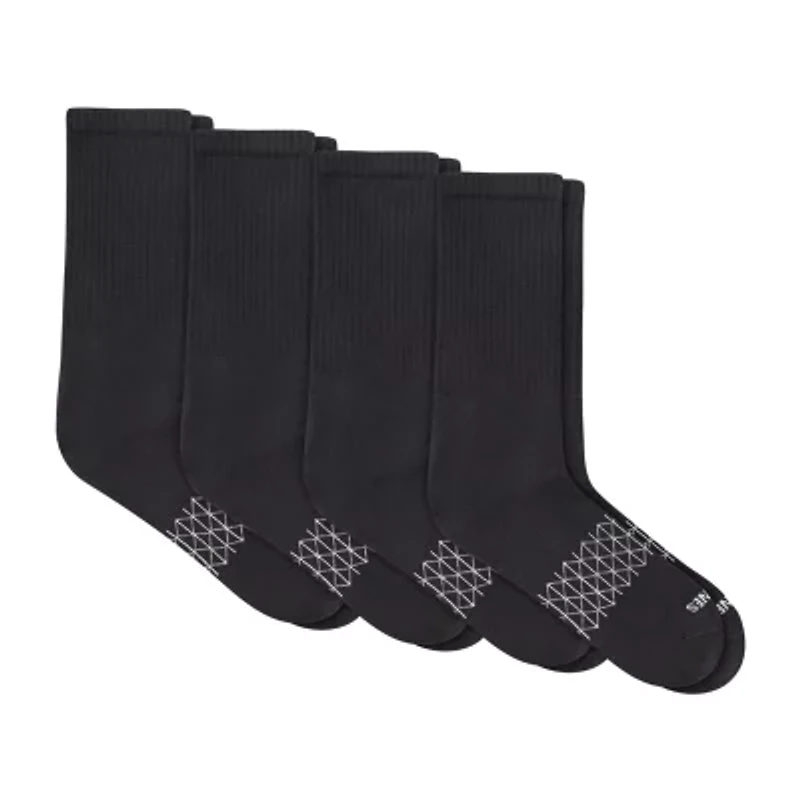 Hanes® Men's Ultimate Absolute Comfort, 3+1 Bonus Pack Crew Socks