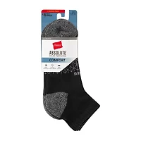 Hanes® Men's Ultimate Absolute Comfort, 3+1 Bonus Pack, Ankle Socks