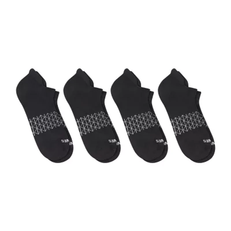 Hanes® Men's Ultimate Absolute Comfort, 3+1 Bonus Pack, No-Show Socks with Heel Shield