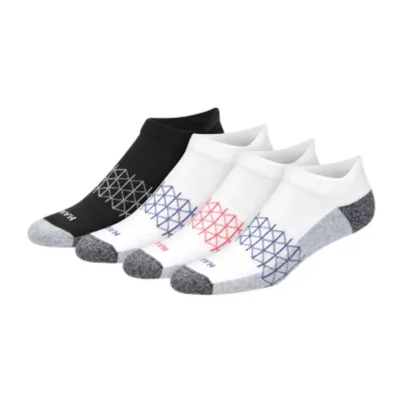 Hanes® Men's Ultimate Absolute Comfort, 3+1 Bonus Pack, No-Show Socks with Heel Shield