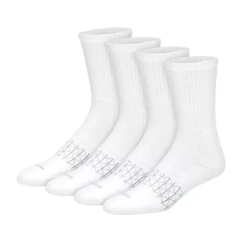 Hanes® Men's Ultimate Absolute Comfort, 3+1 Bonus Pack Crew Socks