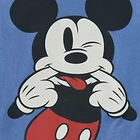Toddler Boys Crew Neck Long Sleeve Mickey Mouse Graphic T-Shirt