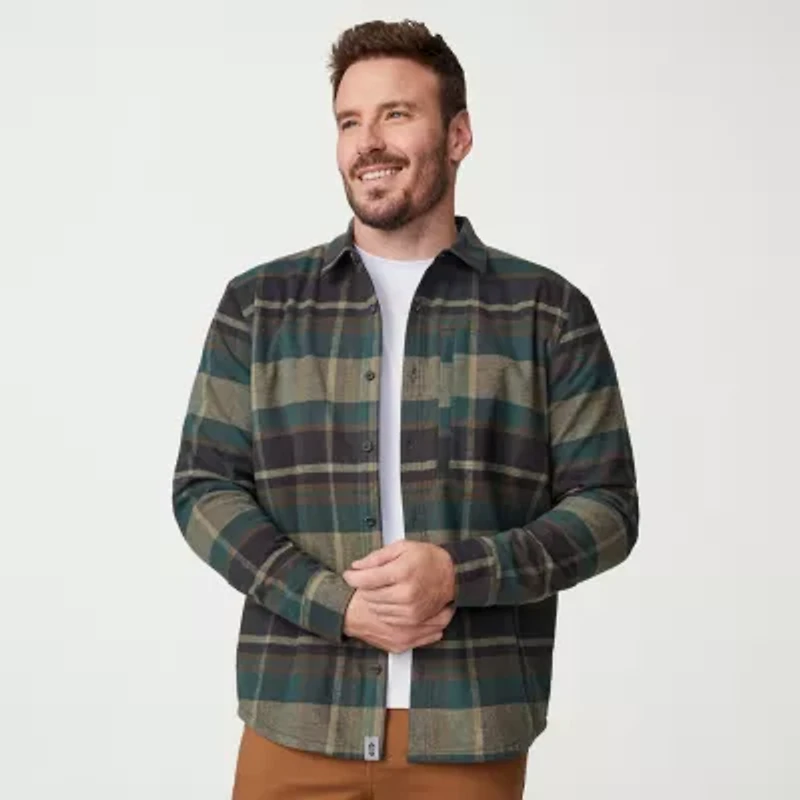 Free Country Mens Long Sleeve Regular Fit Flannel Shirt