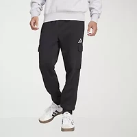 adidas Feel Cozy Mens Drawstring Waist Regular Fit Active Cargo Pant
