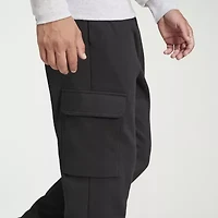 adidas Feel Cozy Mens Drawstring Waist Regular Fit Active Cargo Pant