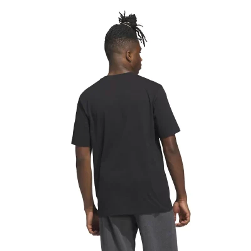 adidas Mens Crew Neck Short Sleeve Graphic T-Shirt