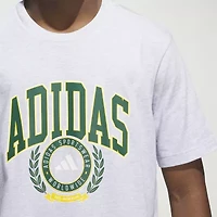 adidas Mens Crew Neck Short Sleeve Regular Fit Graphic T-Shirt