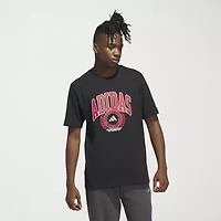 adidas Mens Crew Neck Short Sleeve Graphic T-Shirt