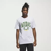 adidas Mens Crew Neck Short Sleeve Regular Fit Graphic T-Shirt