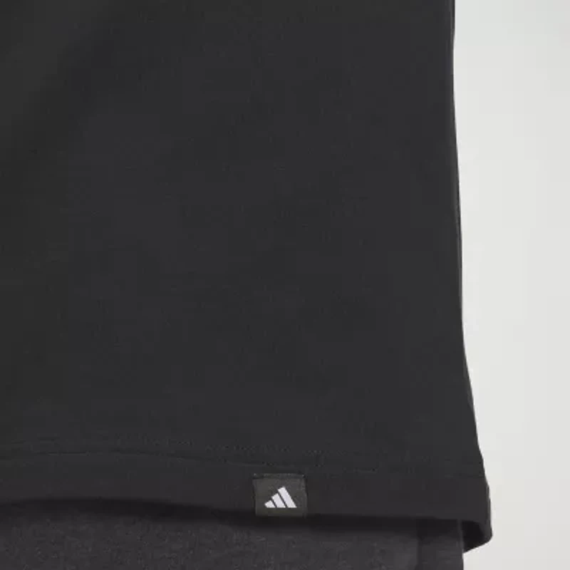 adidas Mens Crew Neck Short Sleeve Graphic T-Shirt