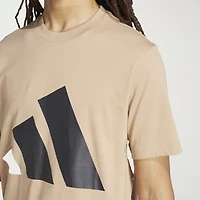 adidas Mens Crew Neck Short Sleeve Regular Fit Graphic T-Shirt