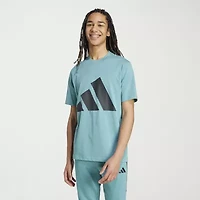 adidas Mens Crew Neck Short Sleeve Graphic T-Shirt