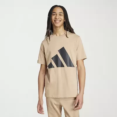 adidas Mens Crew Neck Short Sleeve Regular Fit Graphic T-Shirt