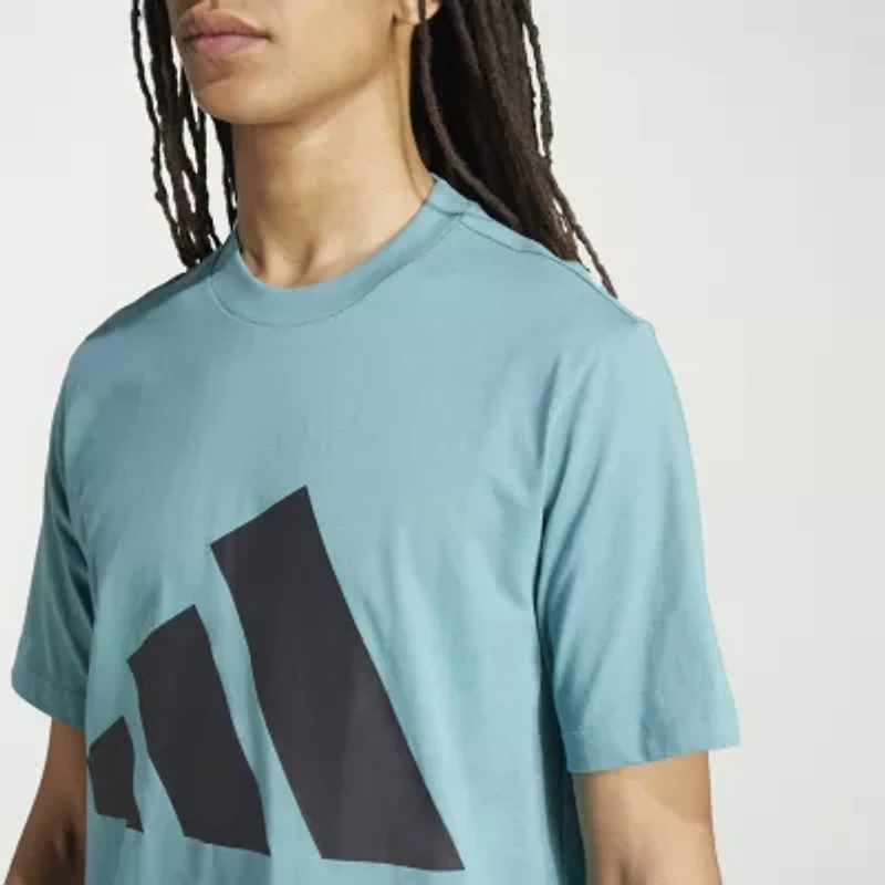 adidas Mens Crew Neck Short Sleeve Graphic T-Shirt