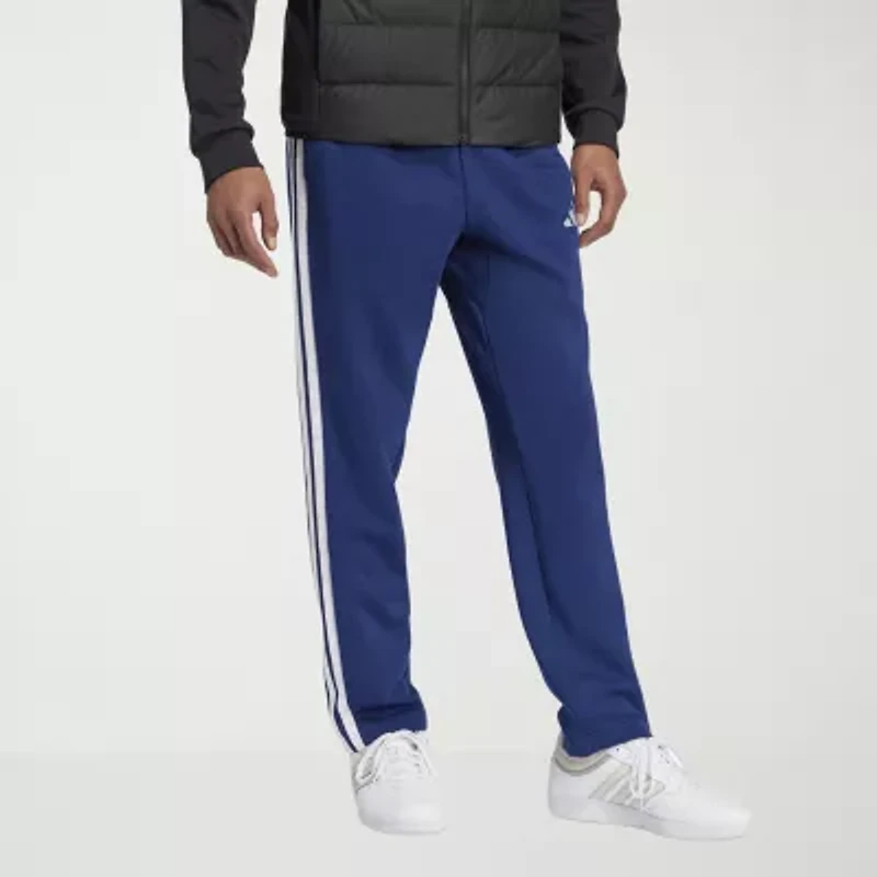 adidas 3 Stripe Mens Regular Fit Big and Tall Fleece Sweatpant