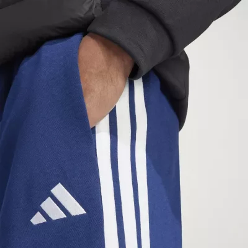 adidas 3 Stripe Mens Regular Fit Big and Tall Fleece Sweatpant