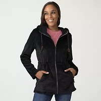 Free Country Womens Fleece Easy-on + Easy-off Lightweight Jacket