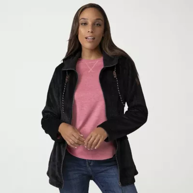 Free Country Womens Fleece Easy-on + Easy-off Lightweight Jacket