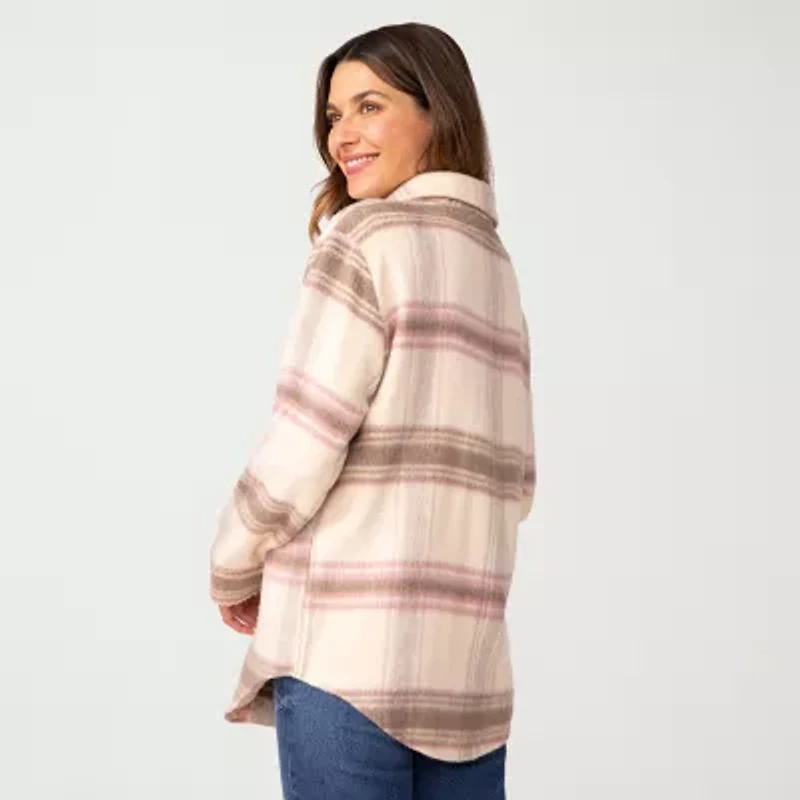 Free Country Womens Easy-on + Easy-off Lightweight Shirt Jacket