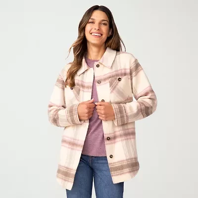 Free Country Womens Easy-on + Easy-off Lightweight Shirt Jacket