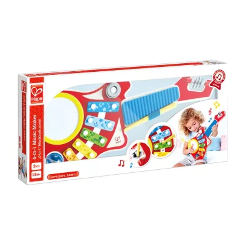 Hape Wooden 6-In-1 Musical Instrument