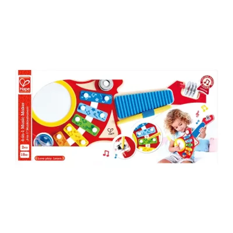 Hape Wooden 6-In-1 Musical Instrument
