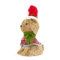 Martha Stewart Sisal Sitting Dog Christmas Tabletop Decor