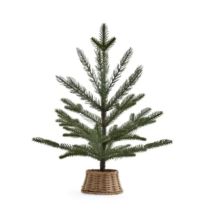 North Pole Trading Co. 16in Willow Pot Christmas Tabletop Tree